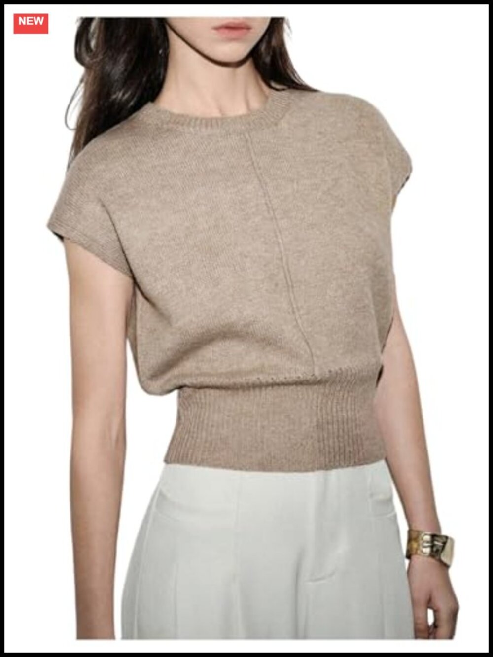 Women's Short Sleeve Sweater Top Cinched Waist Dolman Sleeve Polyester